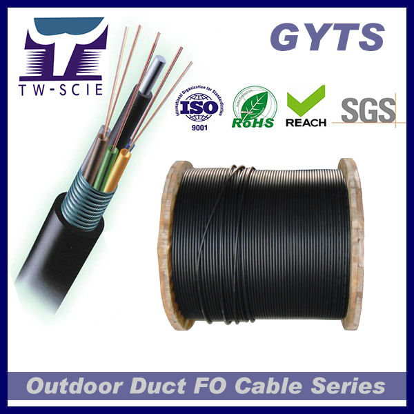 144 Core- Factory Competitive Prices Duct and Aerial Optical Fiber Cable GYTS