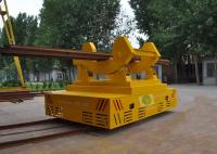 China Large Platform Self Propelled Heavy Load Rail Transport Trailer With Steel Plate factory