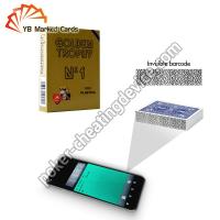 China Modiano Golden Barcode Invisible Ink Marked Cards For Poker Scanning Device factory