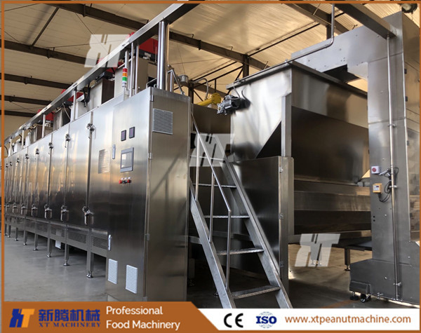 Quality Automatic Control System Nuts Roasting Cooling Processing Machine Continuous for sale