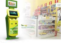 China Card Printer Self Payment Kiosk floor standing , interactive display factory