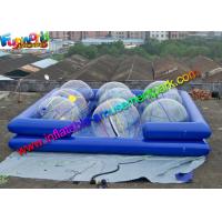 China Heat Sealed Durable Cube Inflatable Water Pools For Water Ball Games factory