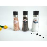 China Competitive Glass Pepper spice grinder Hand-operated Salt & Pepper Mills, Glass & Metal Pepper Grinder factory