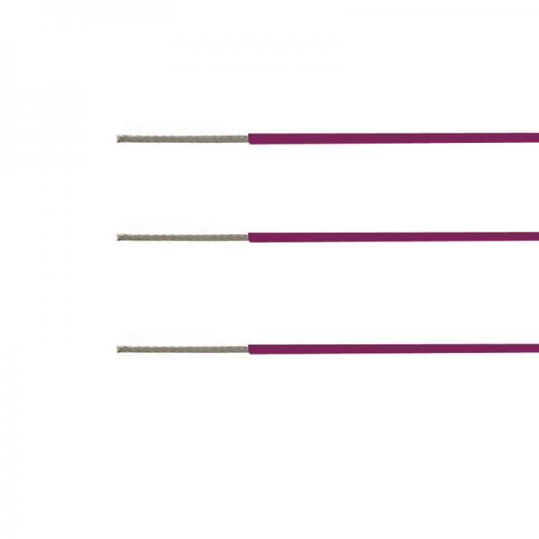 Quality Stranded FEP high temperature Tinned Copper Wire 14 Awg Purple Color 200C for sale