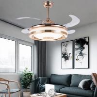 China Invisible led ceiling fan light smat support ceiling fan with light(WH-VLL-02) factory
