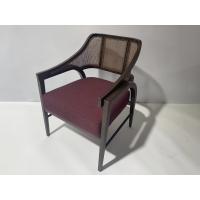 China Modern Luxury Cane Chair With Upholstery Fabric For Commercial Hotel factory