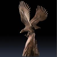 China 2016 high quality bronze animal statue of bronze eagle statue for sale factory
