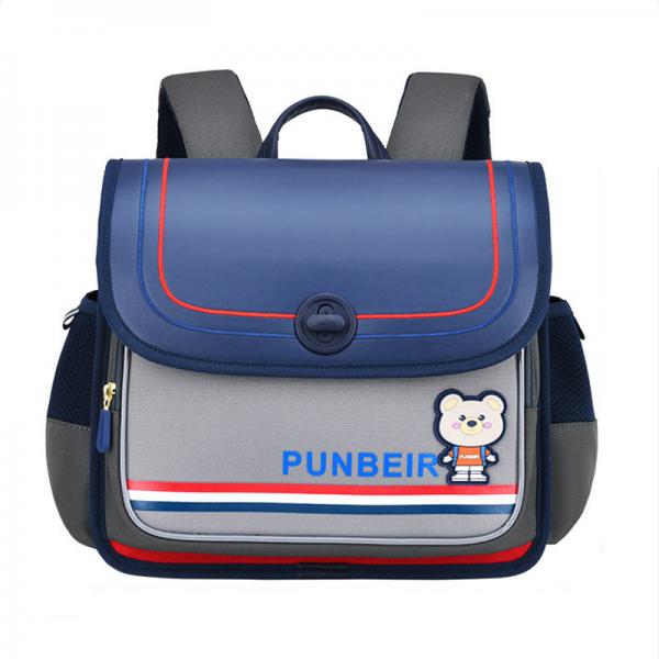Quality Cartoon Bear Leather School Backpacks Horizontal Orthopedic Large Capacity for sale