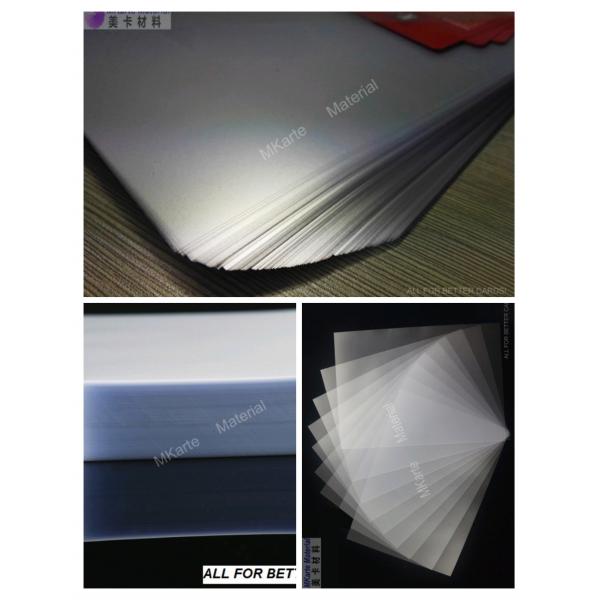 Quality Transparent PVC Coated Overlay One Side Glue Coating With Excellent Peeling for sale