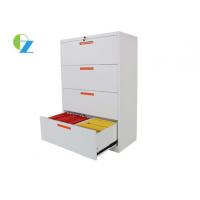 China Commercial 4 Drawer Steel Filing Cabinet , Lateral File Storage Cabinets Dust Proof factory