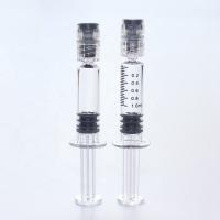 China Transparent Luer Lock Prefilled Glass Syringe 1cc factory