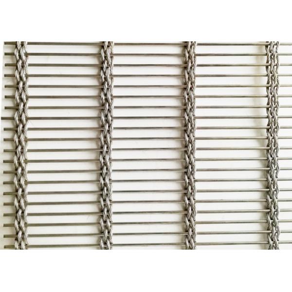 Rod Type Mesh Wire Rope Rod Woven Soft 63% Stainless Steel Architectural Mesh For ...