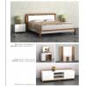China Particle Board Home Room Furniture Melamine Modern Simple Bedroom Set Double Bed factory