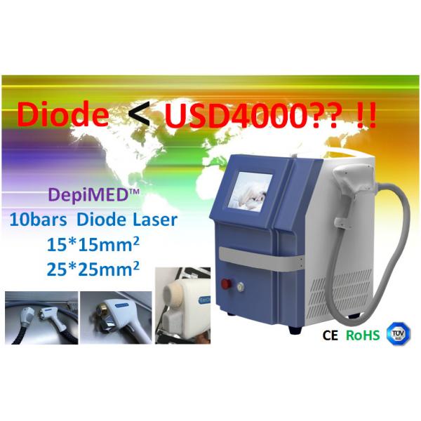 Quality Painfree 808nm Diode Laser Hair Removal Machine , Portable Face Rejuvenation for sale
