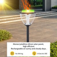China RGB Atmosphere Outdoor Solar Garden Light With Mono Crystalline Silicon Solar Panel factory