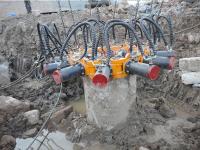 China Crush Round Concrete Pile Head Cutter Pile Cutting Machine For Excavator KP315A Pile diameter 300~1050 mm factory
