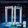 China High Accurate Walk Through Metal Detector Human Temperaturer Testing Display Function factory
