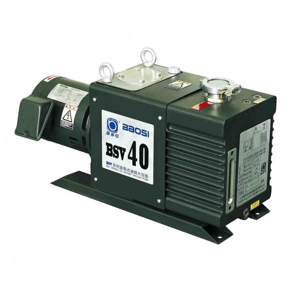 Quality BSV40 12 L/s Oil Sealed Dual Stage Rotary Vane Vacuum Pump Lubricated in Green Color for sale