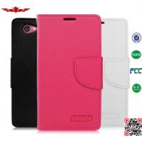 China 100% Quaify Colorful PU Wallet Leather Cover Cases For Sony Xperia Z1 Mini/Amami/XperiaZ1S factory
