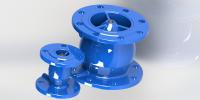 China Nozzel Check Valve, Fusion Powder Epoxy Coated Check Valves For Water factory