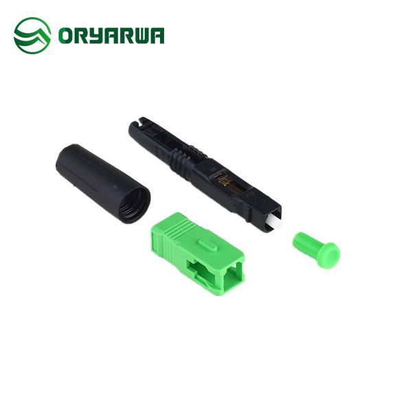 Quality FTTH Fiber Optic Fast Connector SC APC 50mm Quick Assembly With Embedded for sale