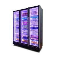 China Glass Door Beer Fridge Drink Beverage Cooler And Chiller With Colorful LED factory