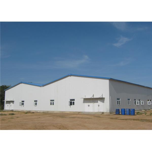Quality Double Span Light Weight Steel Frame Storage Buildings Construction Project for sale