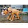 China Customized Realistic Dinosaur Model , Real Looking Jurassic World Triceratops factory