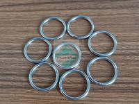 China Stock M8 Welded Stainless Steel Metal Ring Mesh Round O Rings 30mm-100mm Dia ISO Standard factory