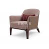 China Wooden Leisure Living Room Modern Arm Chair with Ottoman  W006SF11B factory