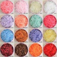 China Decorative White Red Blue 50g Shredded Crinkle Paper Gift Wrapping for sale