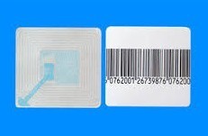 Quality Customized Disposable Deactivatable Rolled EAS Rfid Tag Label 8.2MHz Barcode for sale
