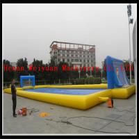 china CUSTOMIZED best quality water inflatable soap football for summer