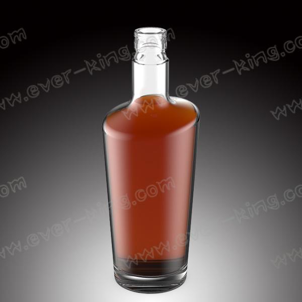 Quality OEM 1500G Luxury Decaling Whiskey Glass Bottle for sale