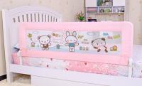 China Steel Frame Pink Baby Bed Rails / Convertible Bed Rail for Child factory