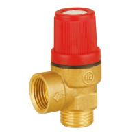 Quality Male Female Safety Relief Valves 1/2'' Brass Color Red Cap for sale