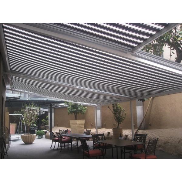 Quality Polyester Acrylic Retractable Roof Awning Electrict Conservatory Awning for sale