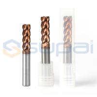 Quality High Hardness Square End Mill For Carbon Steel / Alloy Steel / Cast Iron for sale
