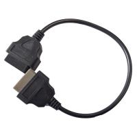 Quality ABS 14 Pin OBD2 Extension Cord , Stable OBDii Car Diagnostic Cable For Nissan for sale
