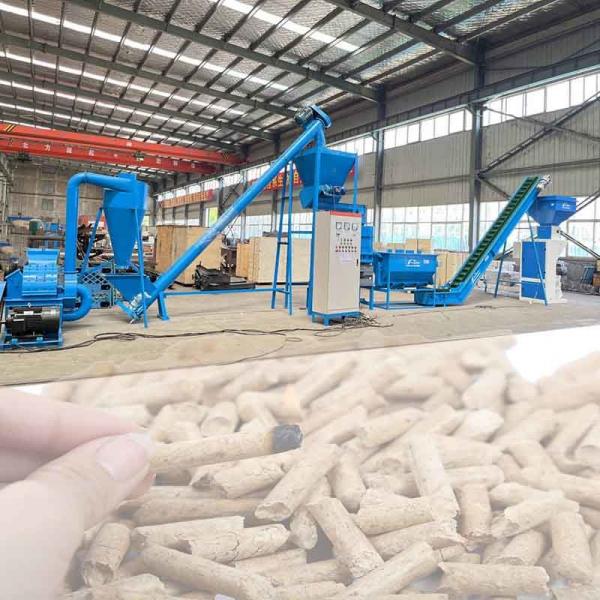 Quality Stove Burner Biomass Pellet Production Line 6mm Wood Pellet Manufacturing Plant for sale
