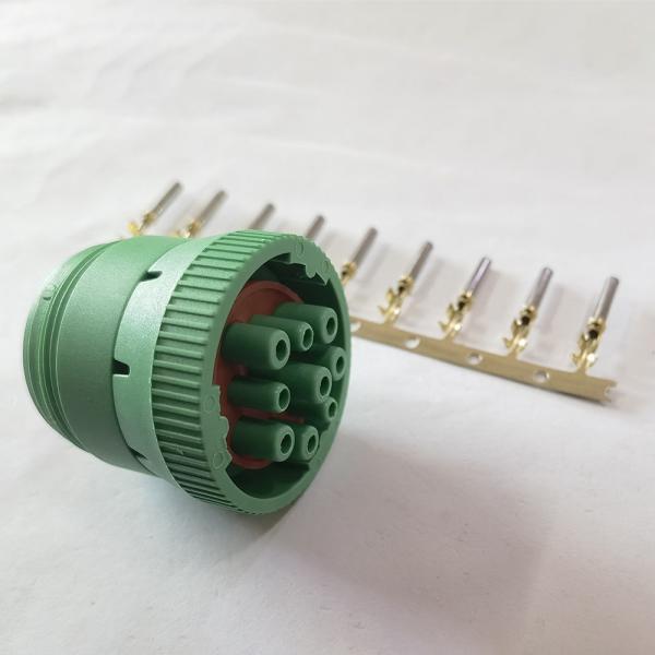 Quality Green Deutsch J1939 Female Connector , Automotive 9 Pin OBD Connector for sale