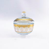 China Storage Crystal Clear Glass Candy Dish Round Shape 5.5cm Depth factory