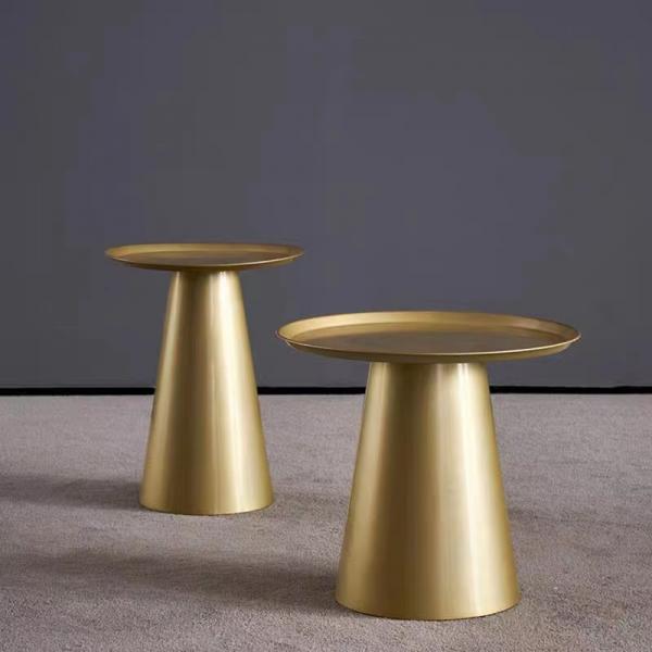 Quality Bronze Luster Nordic Coffee Table Glamour Shine Brushed Bronze Stainless Steel for sale