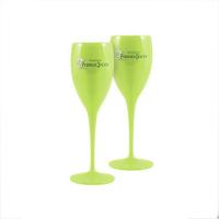China Perrier Jouet Green Plastic Champagne Flutes 175ml 6oz factory