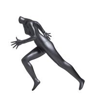 China Dumb Headless Female Mannequin Black Running Fiber Glass Human Model factory