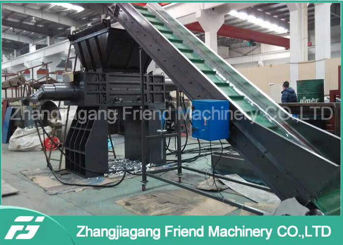 China Double Shaft Design Waste Plastic Crushing Machine For Trash Can Pipe Paper factory