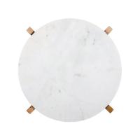 China 2 Piece Set Marble Round Serving Tray With Mango Wood Stand factory