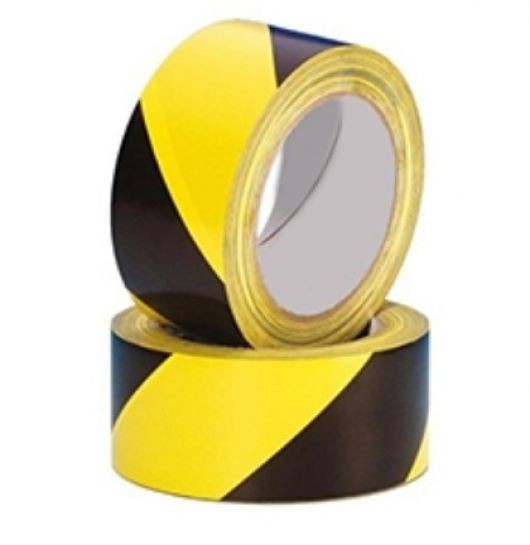 Quality 0.13mm Thickness EPA Marking Yellow Sticky Floor ESD Warning Tape for sale
