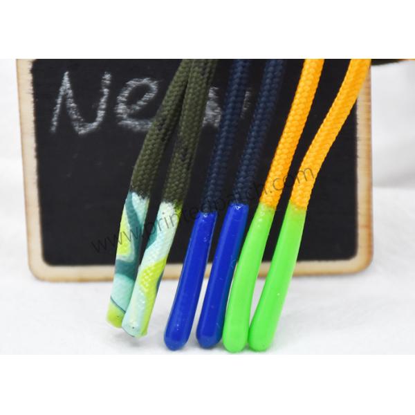 Quality SGS 3mm 4mm 5mm Polyester Drawstring Cord With Silicone Bullet End Tips for sale