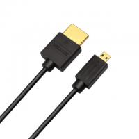 China HDTV Connector Micro HDMI Cable Ultra Thin Flexible PVC 4K 60Hz HDR for sale